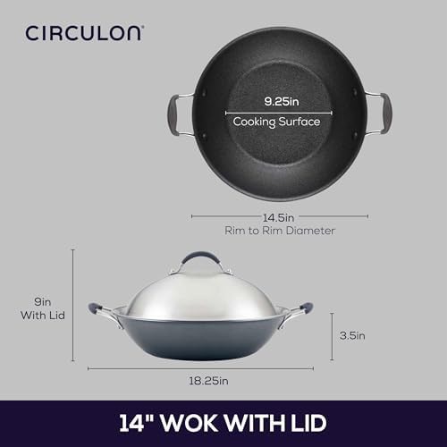 Circulon a1 series nonstick induction wok 14 inch — photo 3