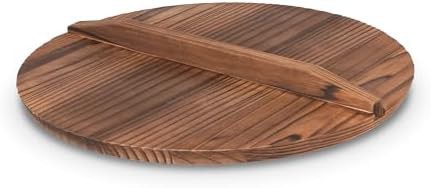 Traditional wooden lid 14 inch round wok — photo 4