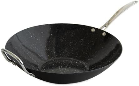 Basalt Aluminized Steel Wok with Ceramic Coating