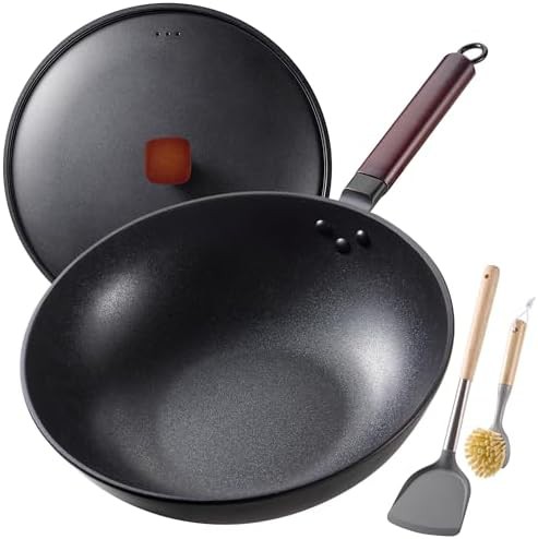 Nonstick carbon steel stir fry 13 in