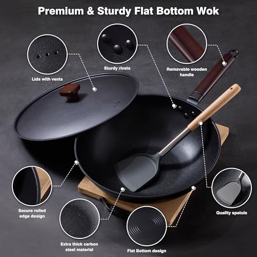 Nonstick carbon steel stir fry 13 in — photo 4