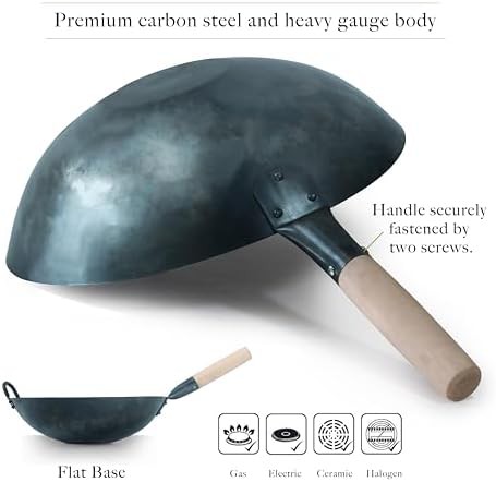 Preseasoned Flat Bottom Pow Wok 12 in — photo 5