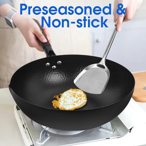 Carbon steel induction ready wok 12.5 in — photo 5