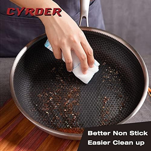Hybrid stainless steel nonstick wok skillet — photo 5