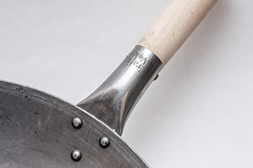 Carbon steel wooden handle 14 inch wok — photo 5