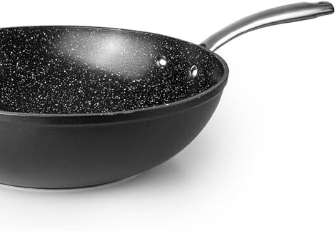 Aluminum nonstick induction ready wok — photo 3