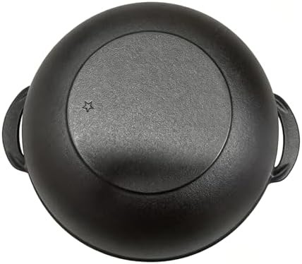 Small Cast Iron Induction Grilling Wok 8 in — photo 3