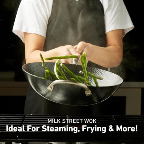 Hammered Carbon Steel Wok with Helper Handle — photo 5