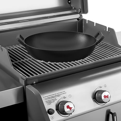 Cast iron wok for gourmet BBQ systems — photo 4