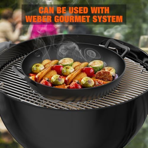 Cast iron wok for gourmet BBQ systems — photo 5