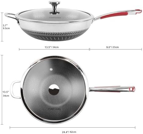 Tri-ply Stainless Steel Nonstick Wok — photo 5