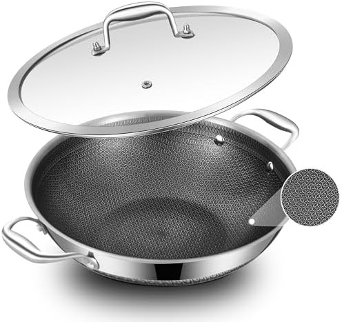 Twelve Inch Hybrid Nonstick Wok Pan