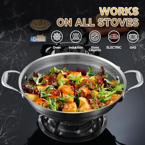 Twelve Inch Hybrid Nonstick Wok Pan — photo 3