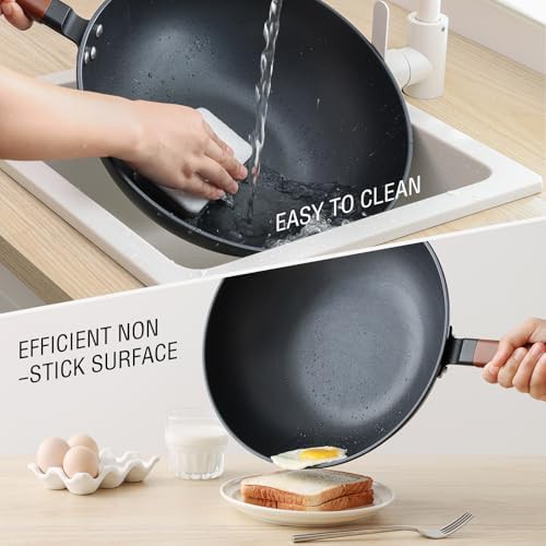 Carbon Steel Flat Bottom Wok 13 in — photo 3