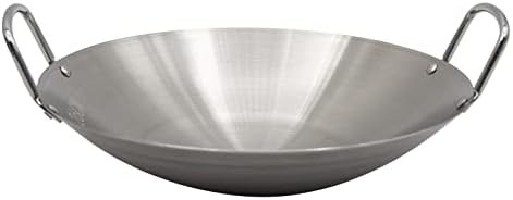 Dual handled thickened stainless steel wok — photo 5