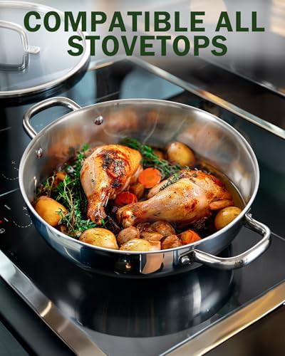 Tri-ply clad stainless steel wok 12 in — photo 3