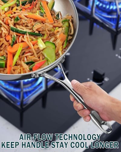 Cooks Standard 10.5-inch Silver Stainless Stir Fry Pan — photo 5