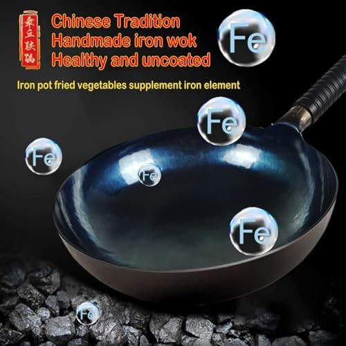Thirteen inch carbon steel wok rubber handle — photo 4