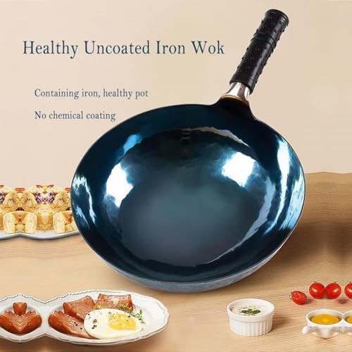 Thirteen inch carbon steel wok rubber handle — photo 5