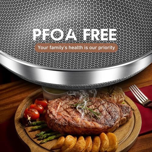 Stainless steel wok with glass lid — photo 4