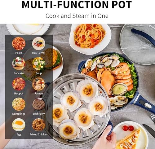 Electric non-stick hot pot and steamer set — photo 4