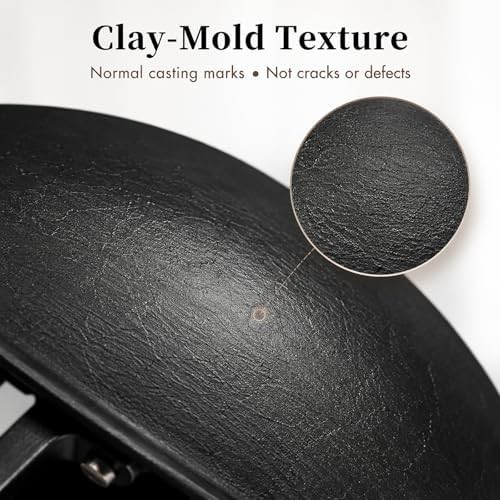 Round bottom cast iron wok with glass lid — photo 5