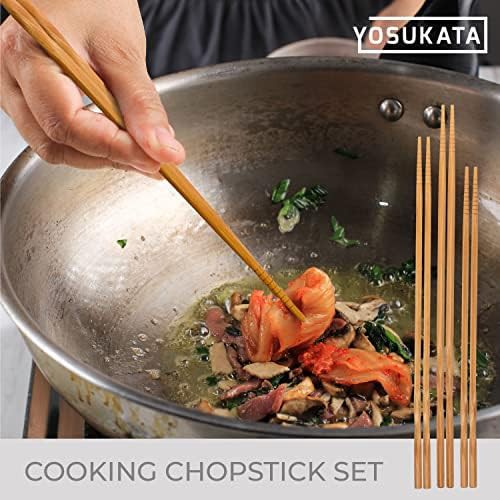 Carbon steel stir fry wok with wooden chopsticks — photo 5