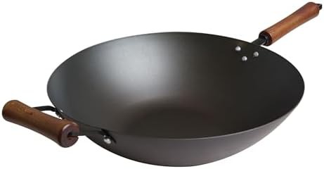 Preseasoned carbon steel 14 in wok
