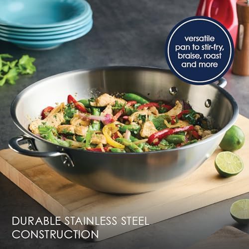 Rachael Ray professional stainless wok 14 inch — photo 3