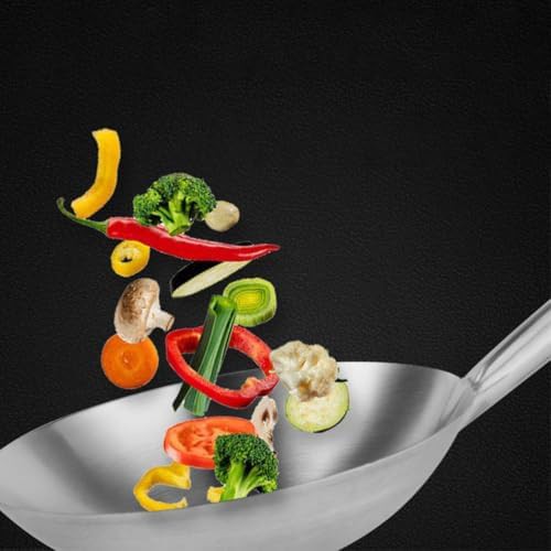 Round Bottom Stainless Steel Cooking Wok — photo 5