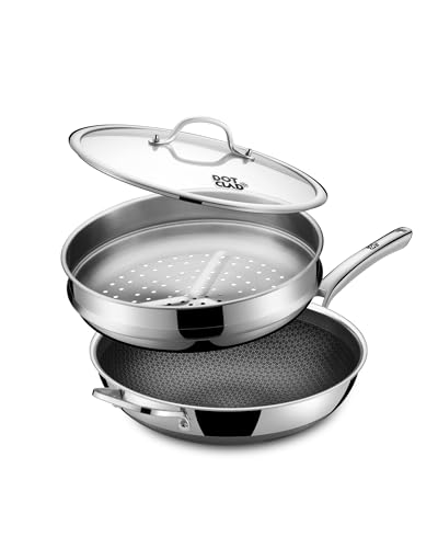 Wok Pan with Lid & Steamer