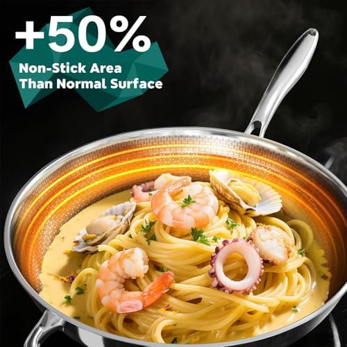 Stainless steel nonstick wok 13 inch — photo 3