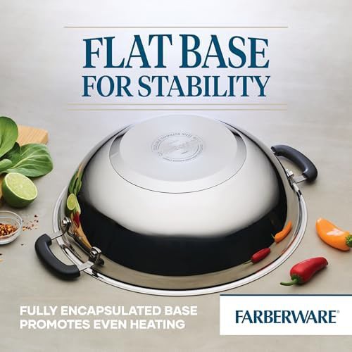 Farberware brilliance stainless steel wok 14 in — photo 5