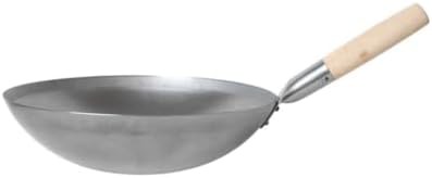 Carbon steel 14 in wok with wooden handle — photo 5