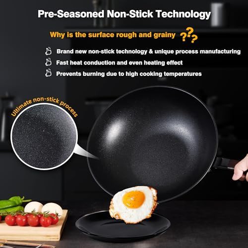 Nonstick carbon steel wok glass lid — photo 4