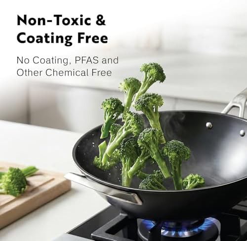 Tri-Ply Nitrided Carbon Steel Wok Pan — photo 4