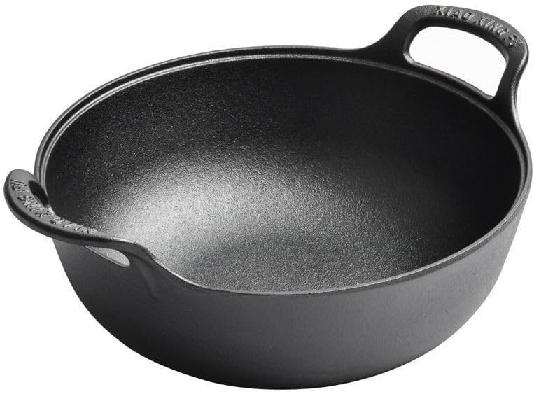 Cast Iron Grilling and Oven Wok 9 in