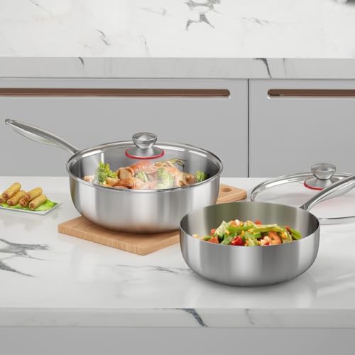 Tri-ply stainless steel deep frying wok — photo 4
