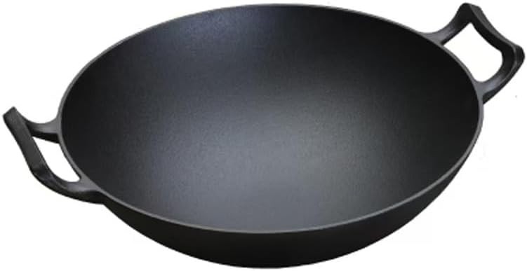 Flat Bottom Cast Iron Wok 12 inch — photo 3