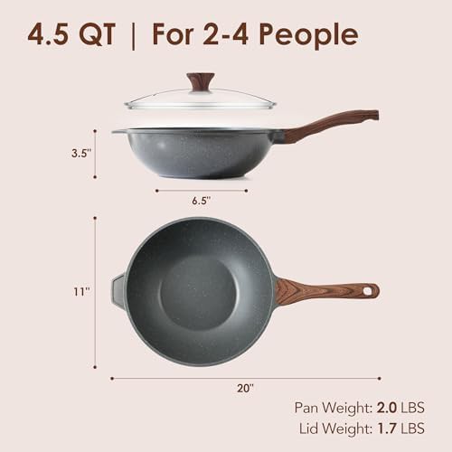 Stainless Steel Nonstick Chef's Wok Pan — photo 3