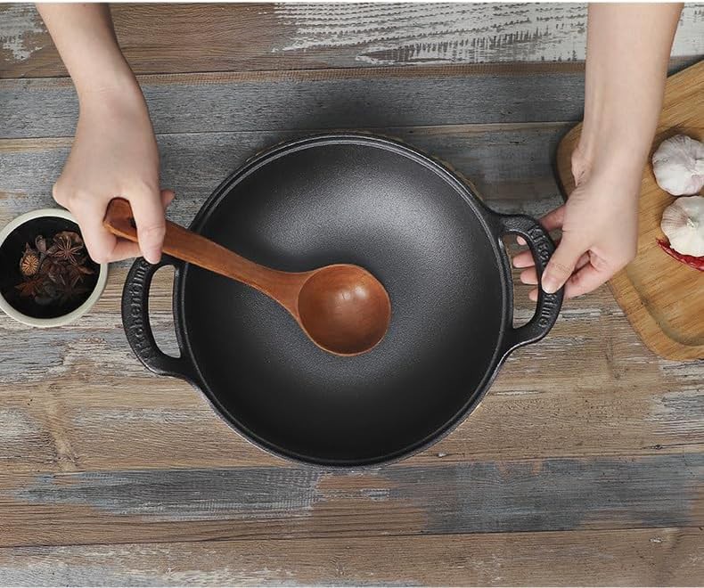 Cast Iron Wok with Lid 9 inch — photo 4