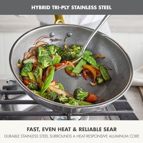 Hybrid APEX Tri-Ply Stainless Steel 11 in Wok — photo 3