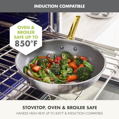 Hybrid APEX Tri-Ply Stainless Steel 11 in Wok — photo 5