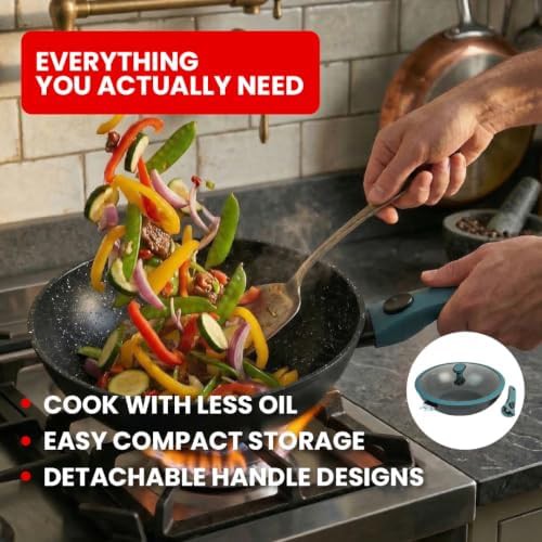 Ravon nonstick wok with detachable handle — photo 5