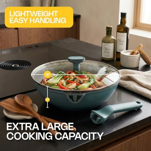 Ravelo die cast ceramic stir fry pan — photo 3