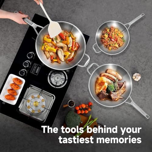 Fourteen Inch Stainless Steel Wok with Detachable Handle — photo 3