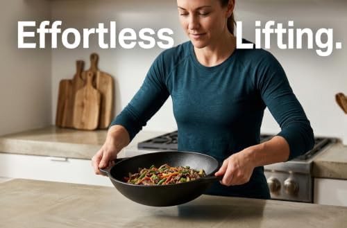 Pre-seasoned cast iron round bottom frying pan — photo 4
