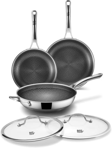 Three Piece Hybrid Stainless Cookware Set