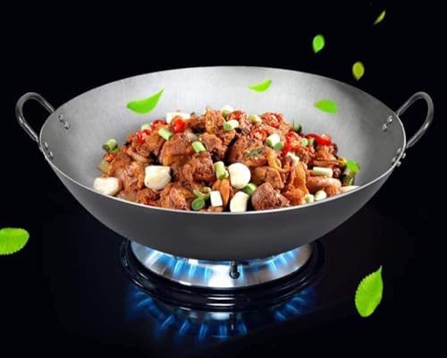 Hand hammered carbon steel Cantonese wok 55 cm — photo 3
