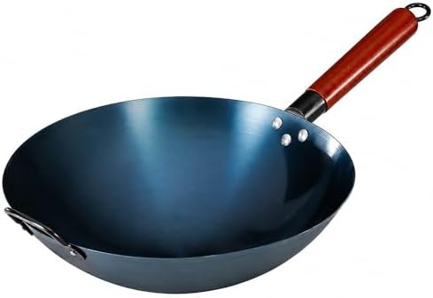 Natural Non-Stick Round Bottom Carbon Wok
